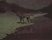 Frederic Remington Moon-light,wolf (mk43) oil painting reproduction